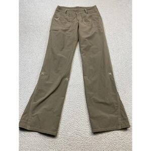Kuhl Pants Womens 4 Brown Stretch Roll Up Hiking Capri Outdoor Nylon Spandex